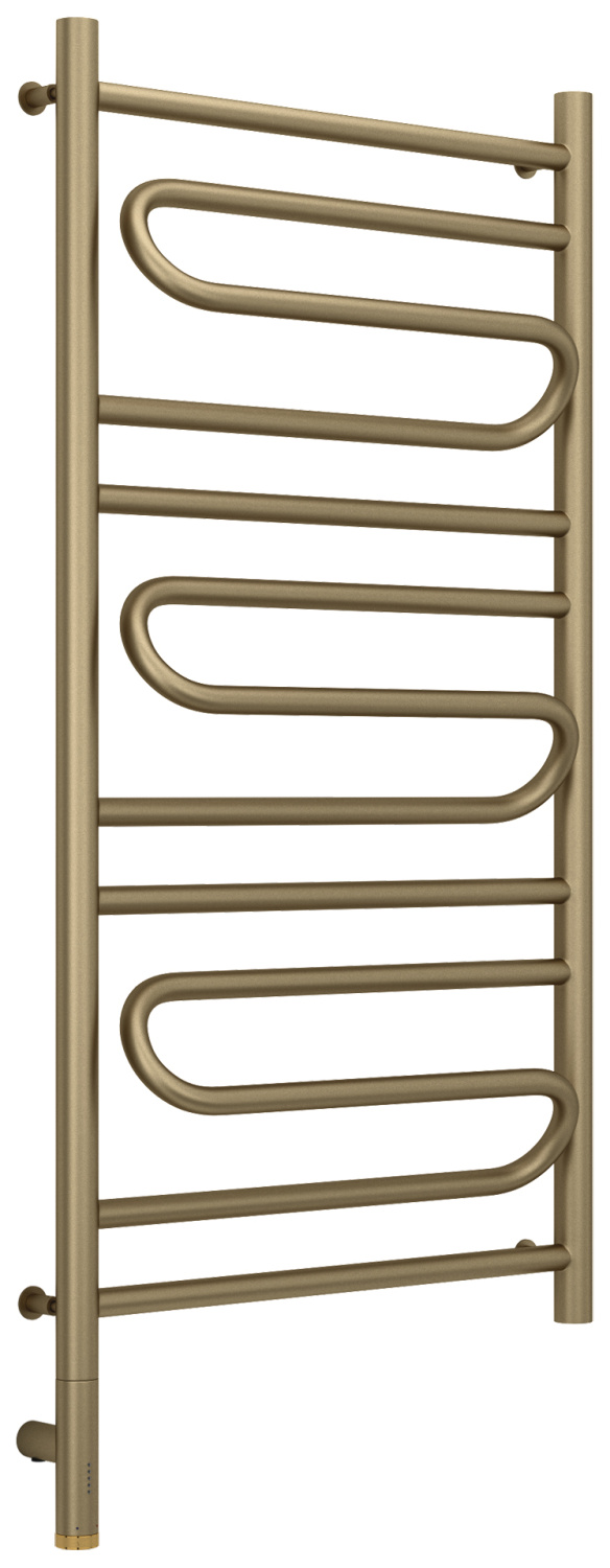 Полотенцесушитель электрический Сунержа Элегия 3.0 532x1124 мм левый золотой шёлк матовый 32-5818-1050