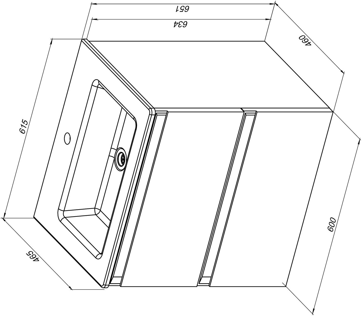 Тумба под раковину Allen Brau Eclipse 60x46x63.4 см папирус 1.E1001.PWM