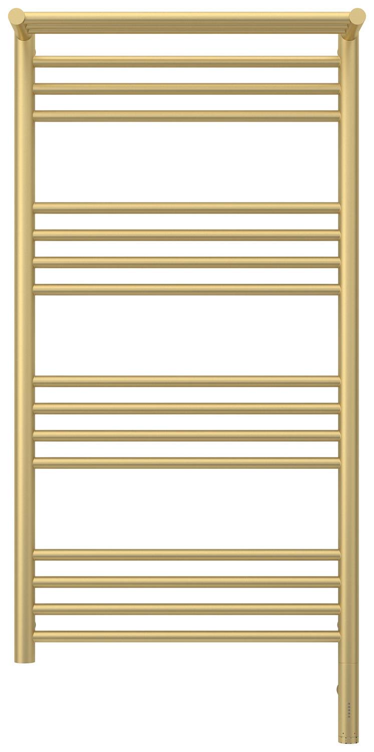 Полотенцесушитель электрический Сунержа Богема 3.0 с 1 полкой 532x1124 мм правый матовая шампань 022-5807-1050