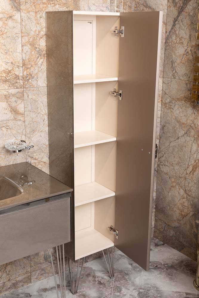 Шкаф-пенал подвесной Armadi Art Lucido 35х40х150 см коричневый 772-D