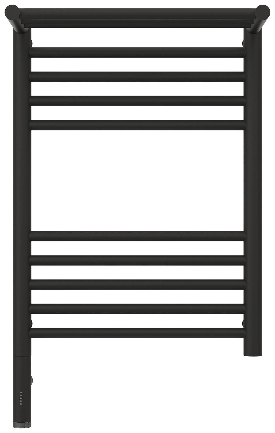 Полотенцесушитель электрический Сунержа Богема 3.0 с 1 полкой 432x724 мм левый темный титан муар 15-5806-6040