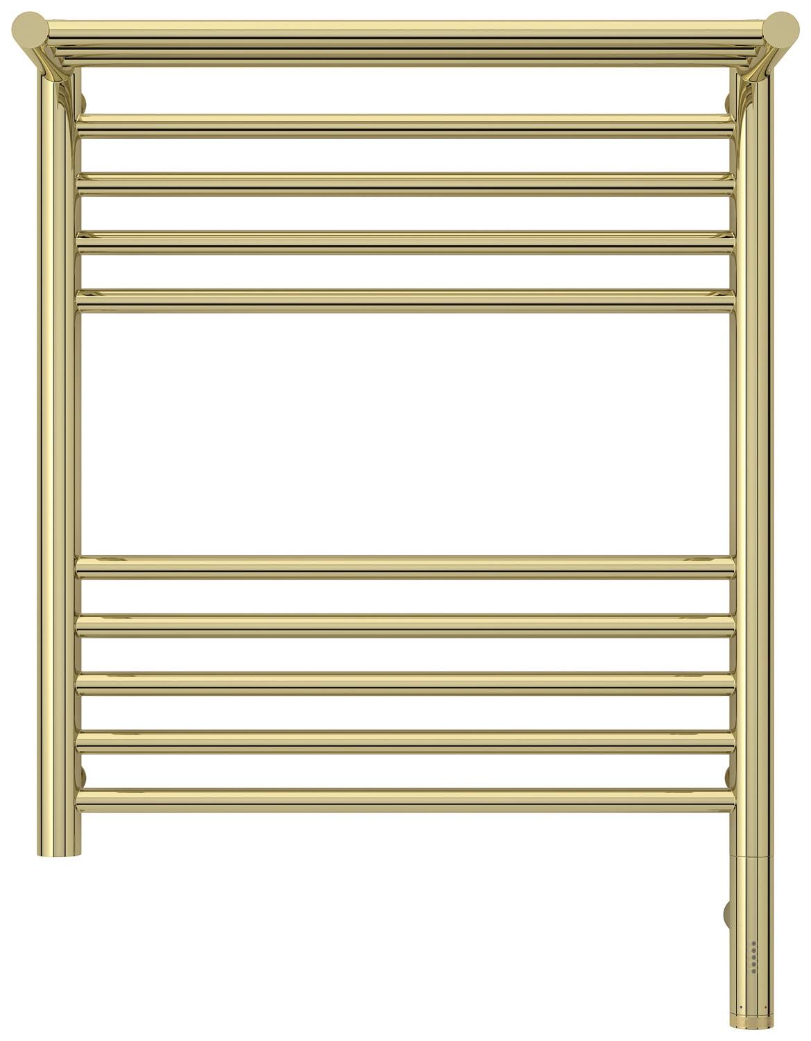 Полотенцесушитель электрический Сунержа Богема 3.0 с 1 полкой 532x724 мм правый шампань 020-5807-6050