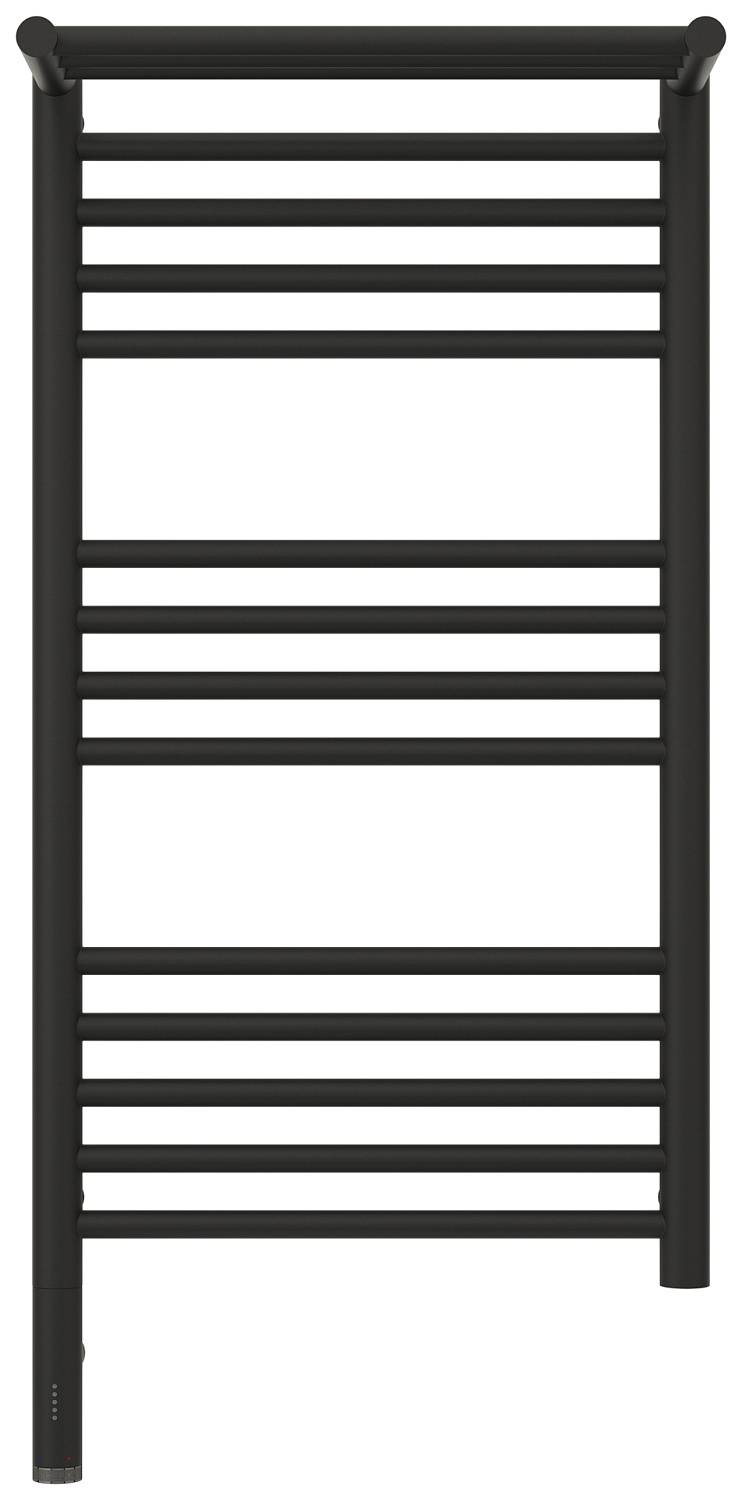 Полотенцесушитель электрический Сунержа Богема 3.0 с 1 полкой 432x924 мм левый темный титан муар 15-5806-8040