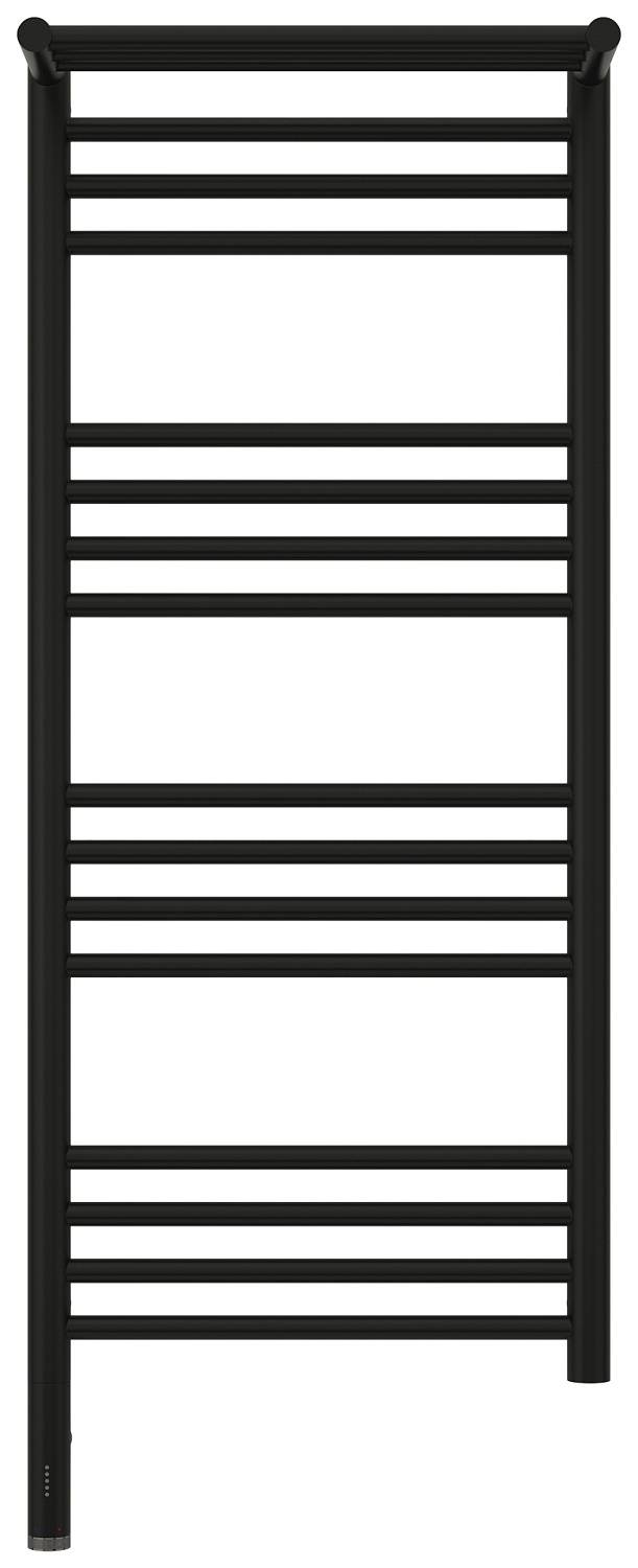 Полотенцесушитель электрический Сунержа Богема 3.0 с 1 полкой 43.2x112.4 см левый матовый черный 31-5806-1040