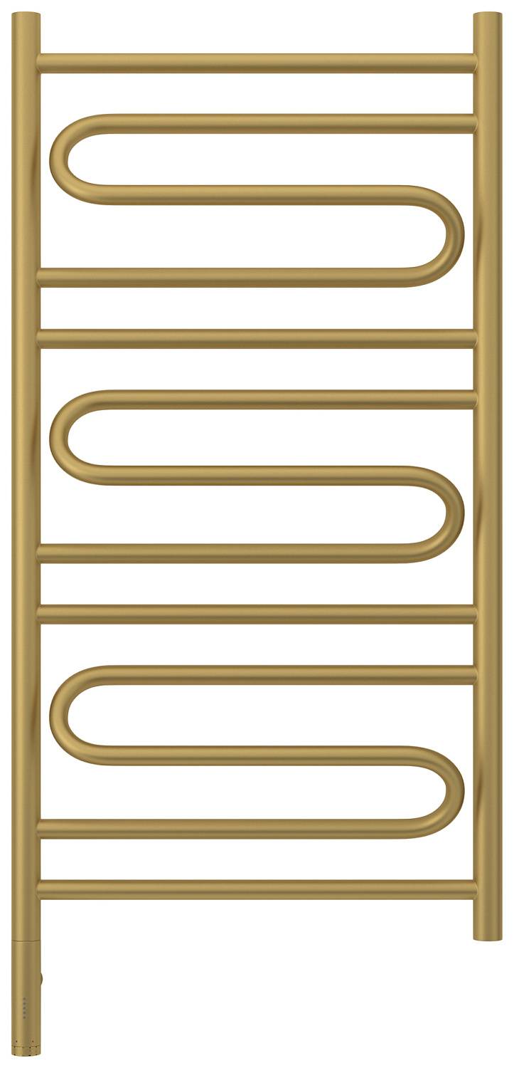 Полотенцесушитель электрический Сунержа Элегия 3.0 532x1124 мм левый матовое золото 032-5818-1050