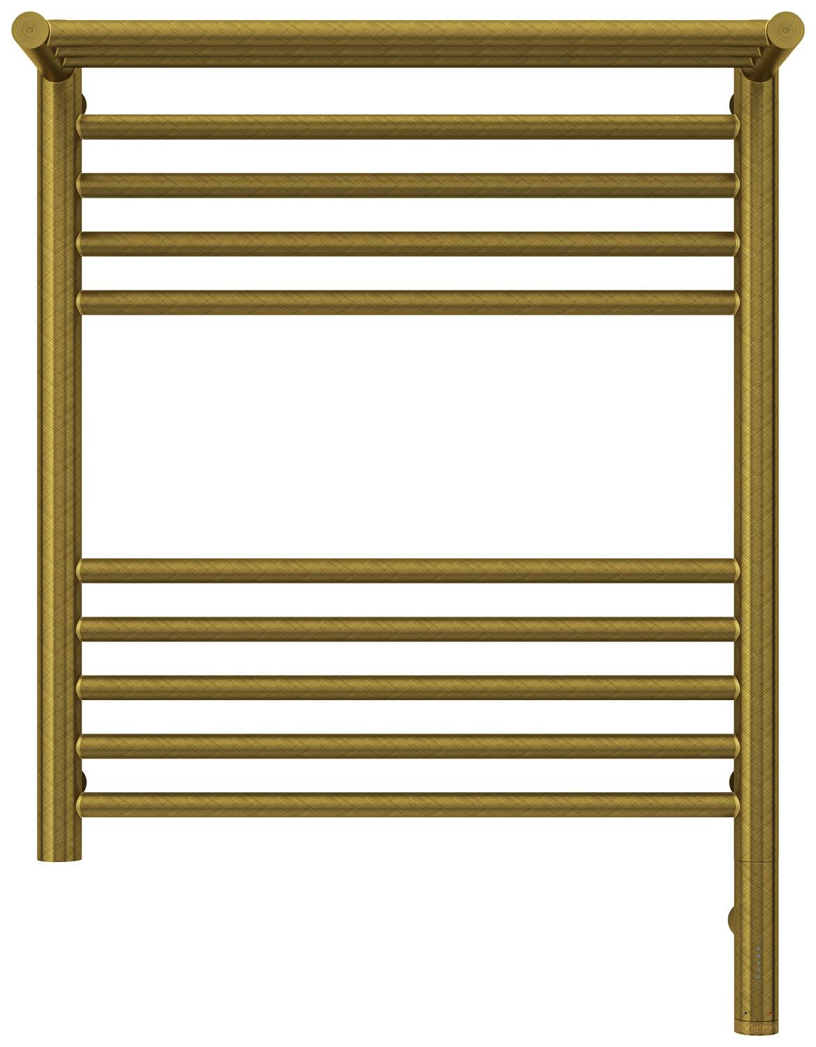 Полотенцесушитель электрический Сунержа Богема 3.0 с 1 полкой 532x724 мм правый состаренная бронза 05-5807-6050