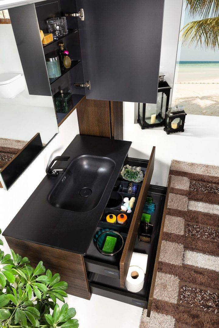 Зеркальный шкаф подвесной Armadi Art Vallessi 100х13х65 см с подсветкой темное дерево 546-D