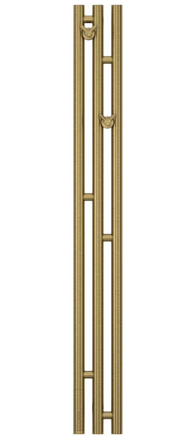 Полотенцесушитель электрический Сунержа Терция 3.0 13.8x120 см левый состаренная латунь 051-5844-1211