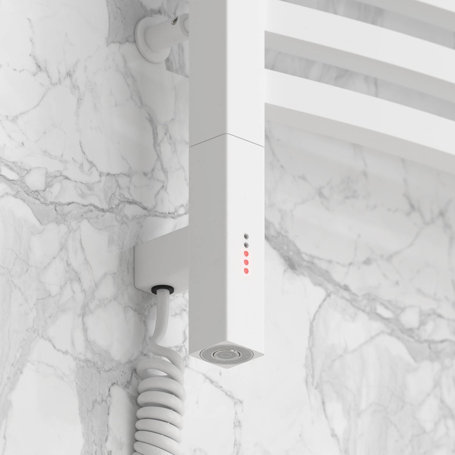 Полотенцесушитель электрический Сунержа Аркус 3.0 430x1120 мм левый матовый белый 30-5704-1040