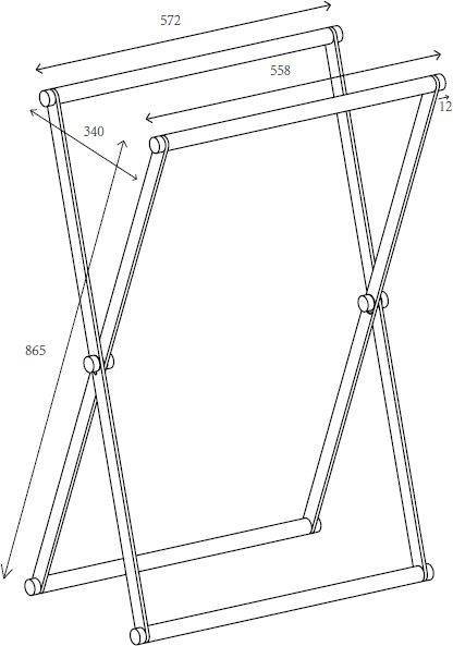 Корзина для белья Allen Brau Priority 57,2x34x86,5 см бежевый 00312047