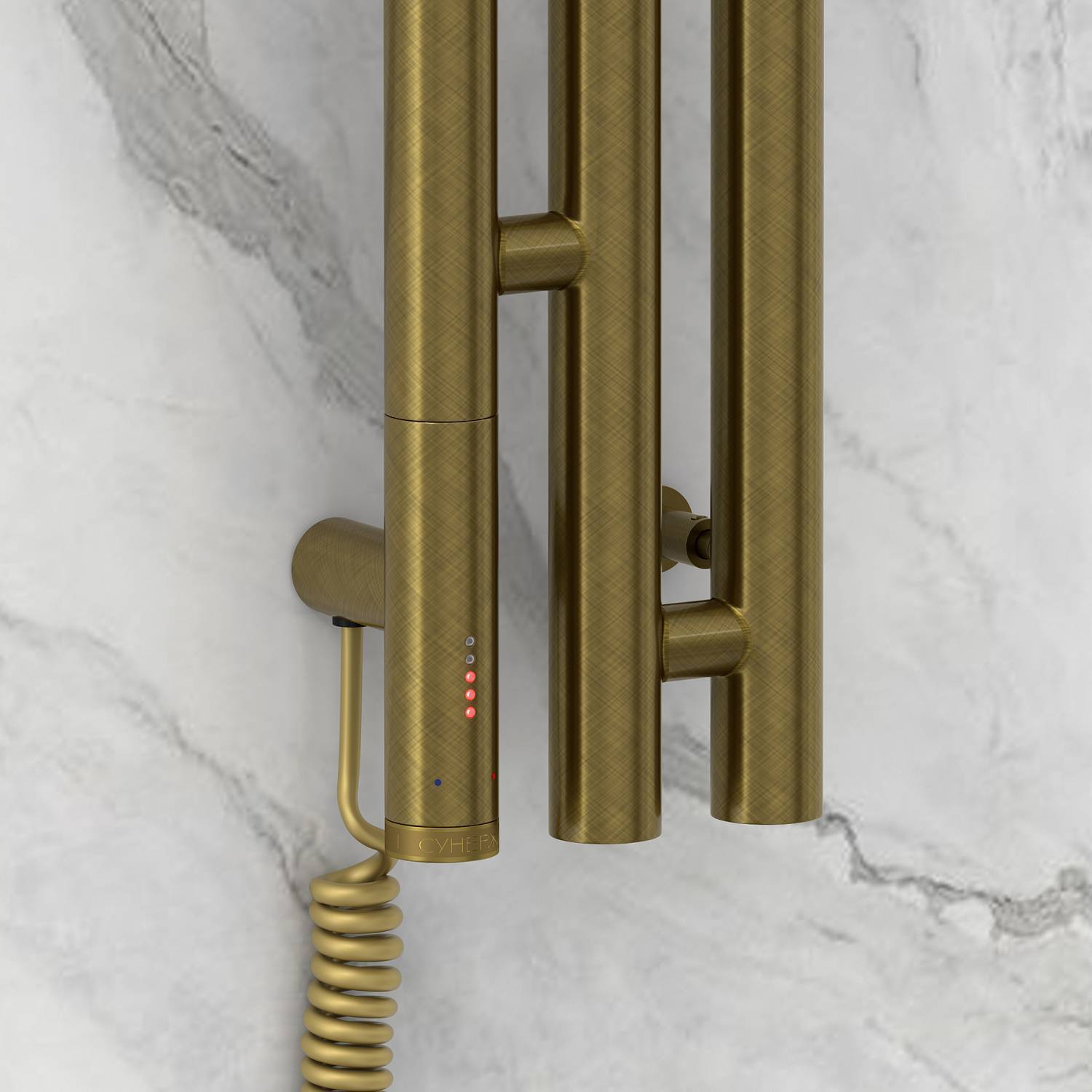 Полотенцесушитель электрический Сунержа Терция 3.0 13.8x120 см левый состаренная бронза 05-5844-1211