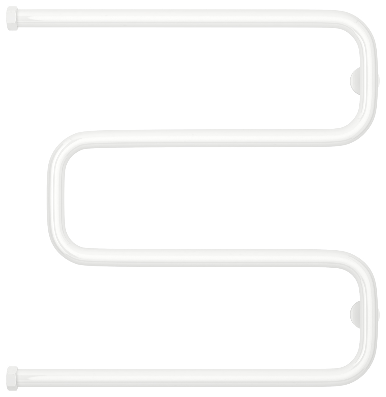 Полотенцесушитель водяной Сунержа Ш-образный+ 630x628 мм белый глянцевый 12-4014-6060