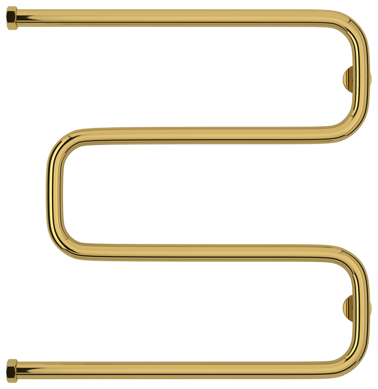 Полотенцесушитель водяной Сунержа Ш-образный 630х628 мм золото глянцевое 03-4014-6060