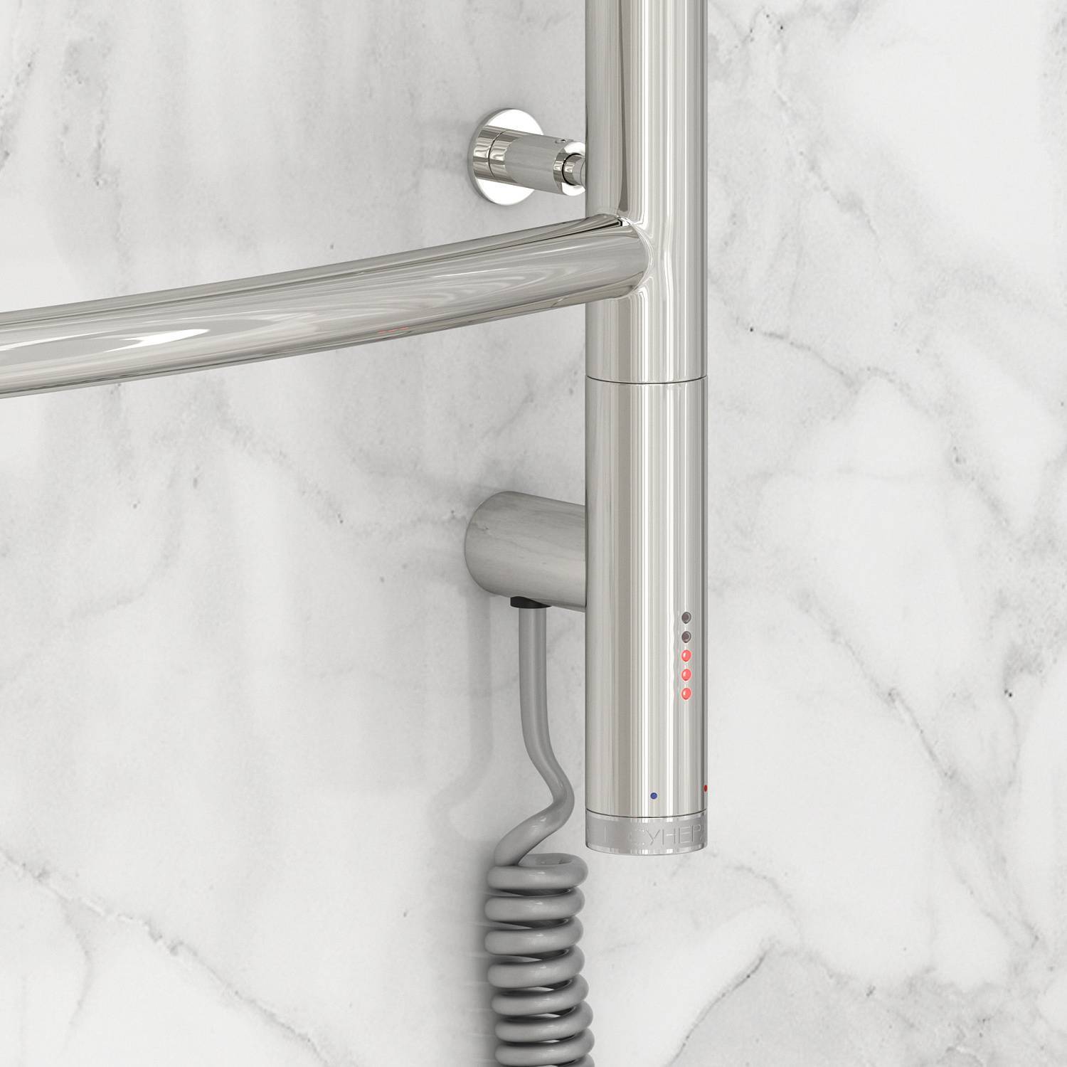 Полотенцесушитель электрический Сунержа Галант 3.0 632x724 мм правый без покрытия 00-5801-6060