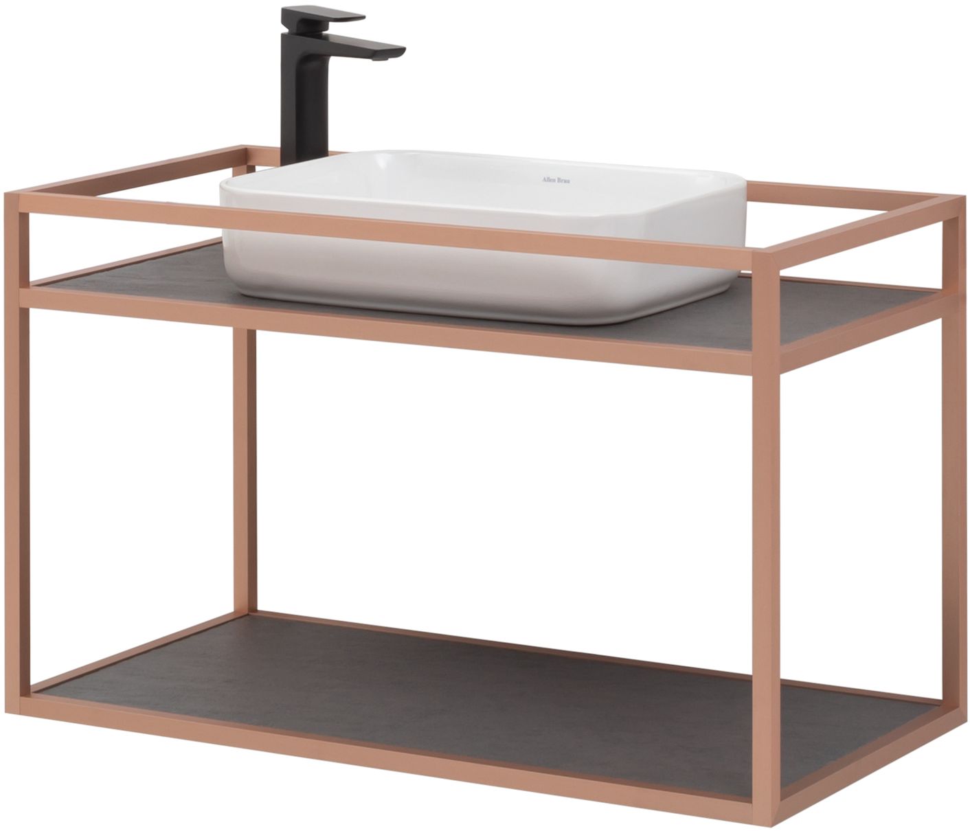 Консоль под раковину Allen Brau Liberty 90 см подвесная медь браш 1.33003.60