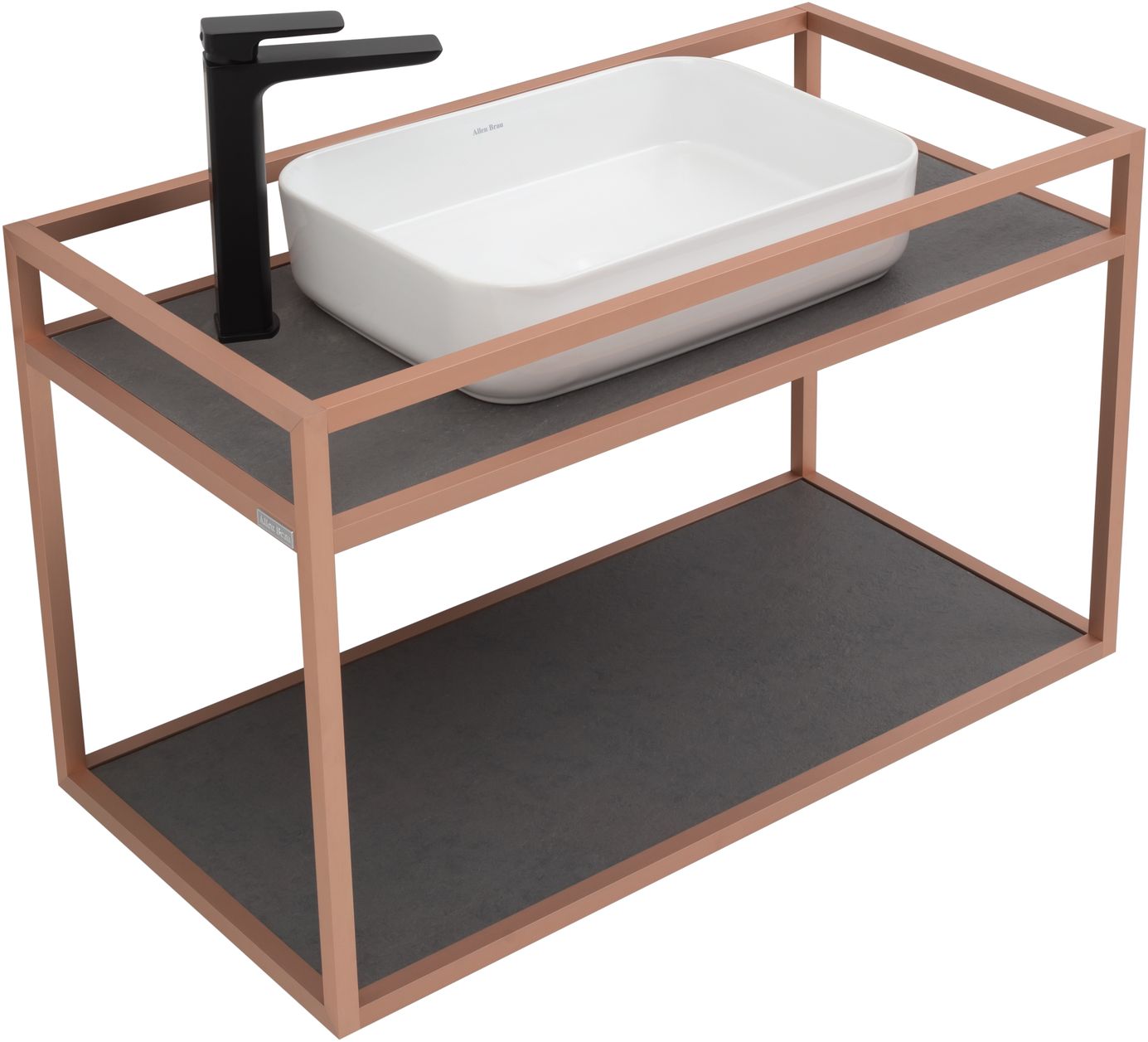 Консоль под раковину Allen Brau Liberty 90 см подвесная медь браш 1.33003.60