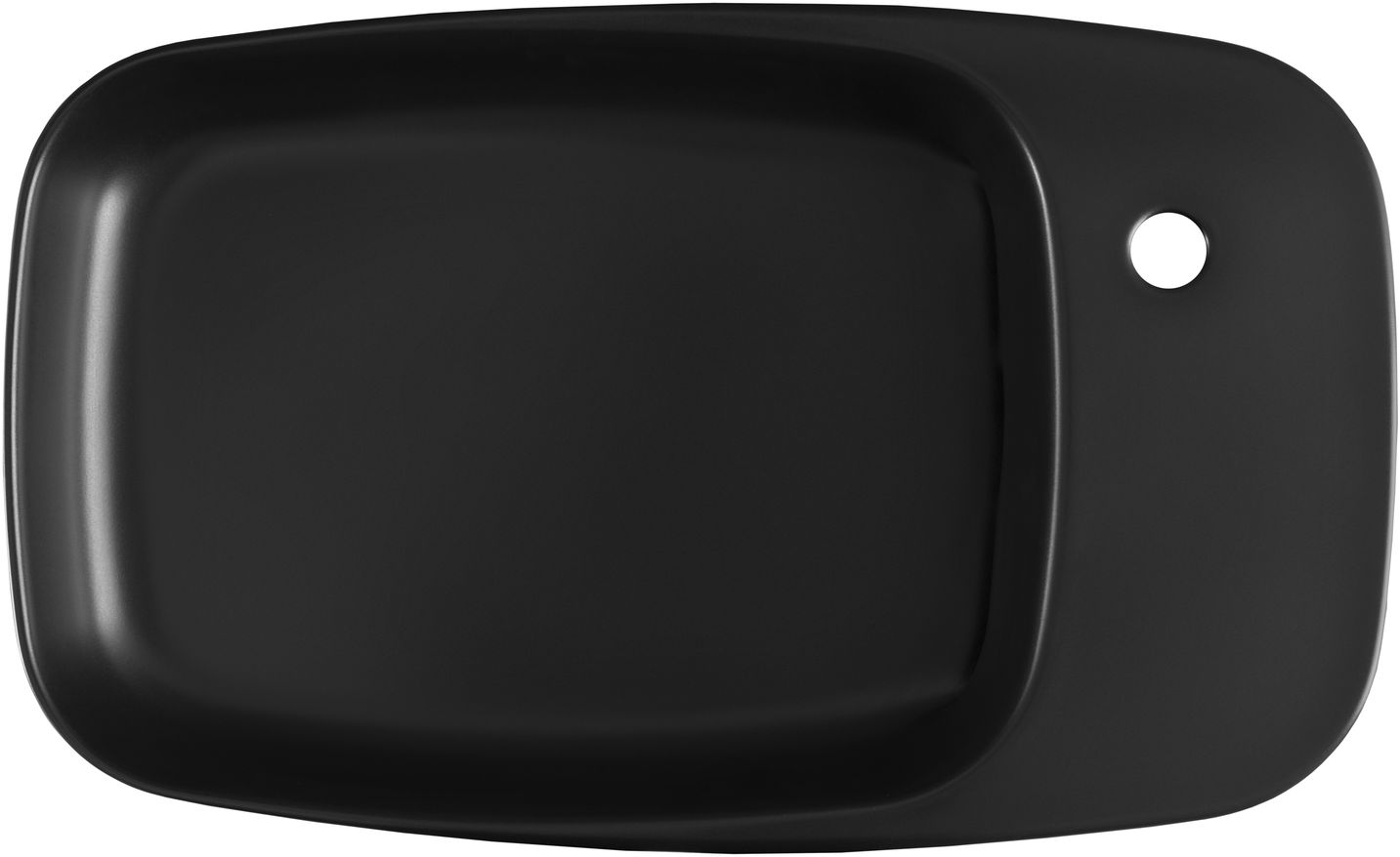 Раковина-чаша Allen Brau Liberty 70x42.6x13.5 см с 1 отверстием черная 4.32012.31