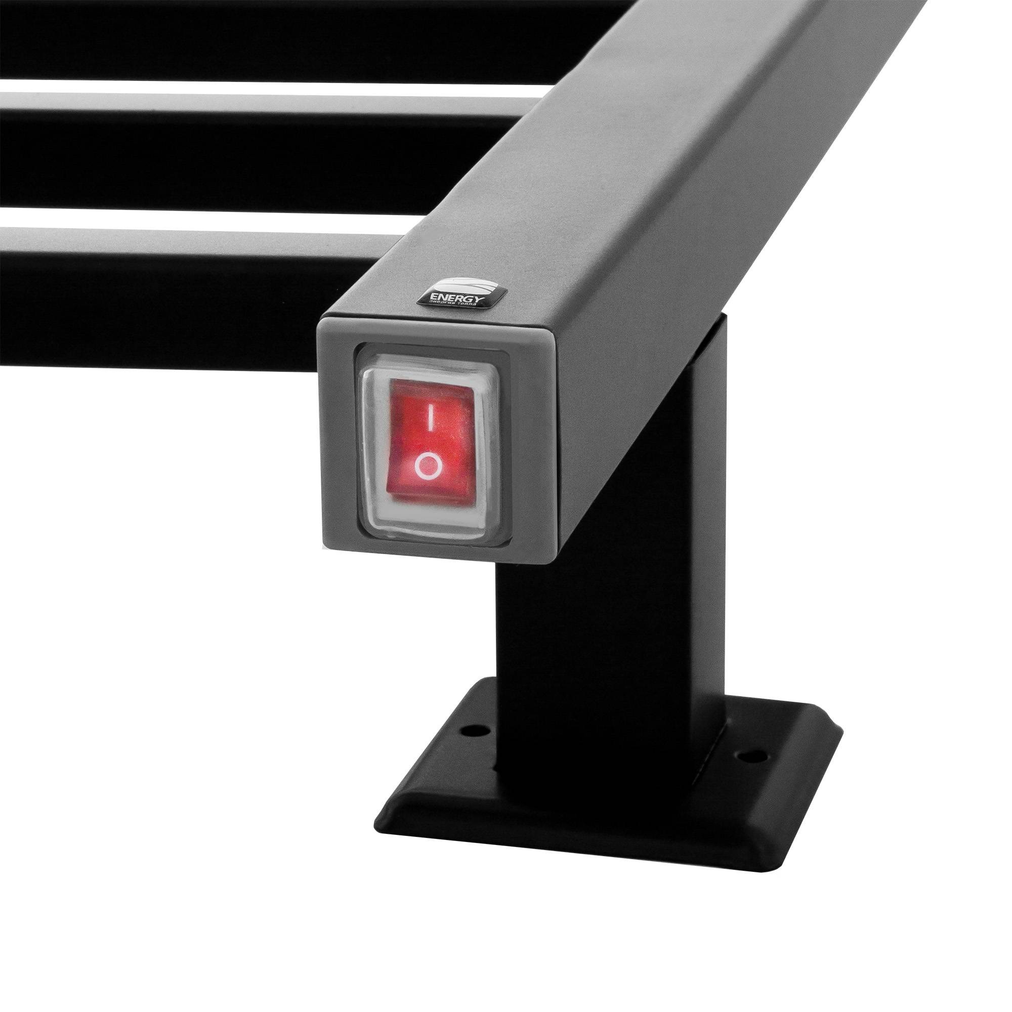 Полотенцесушитель электрический Energy Grand P 800x500 мм черный матовый EETRGRANP08050R905M RAL 9005