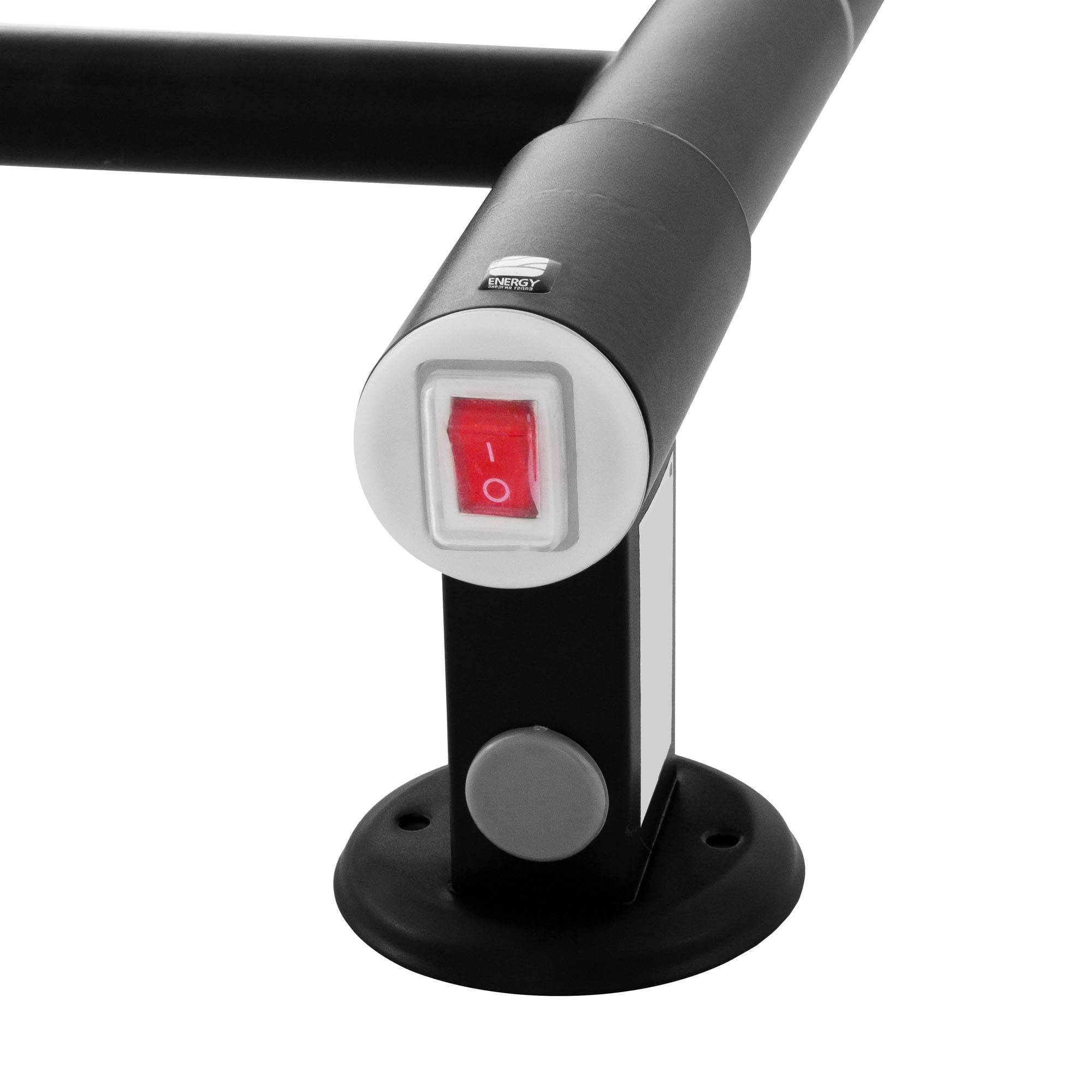 Полотенцесушитель электрический Energy Ergo2 P 1050х500 мм RAL 9005 ERGO2P1055R905M