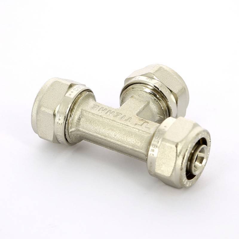 Тройник обжимной никелированный Tiemme 16х2.0 1600002