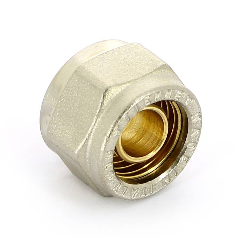 Соединитель обжимной Tiemme евроконус для труб PEX 16(2.2)х1/2 EK 1440G0037