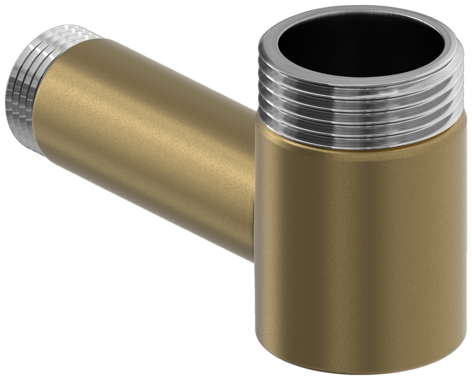 Уголок переходной Сунержа НР G 1 / НР G 1/2 золотой шелк матовый 32-1506-0112