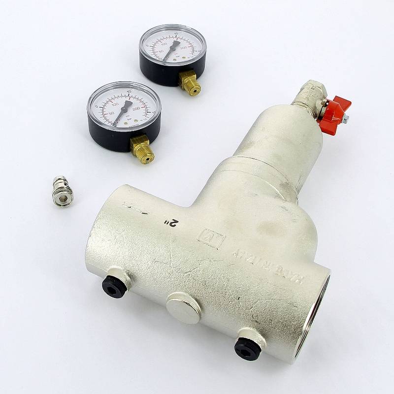 Фильтр промывной Itap 189 с двумя манометрами 2 189 2