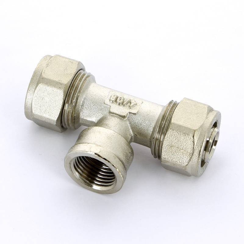 Тройник обжимной Henco 20х3/4х20 мм внутренняя резьба 9-200520