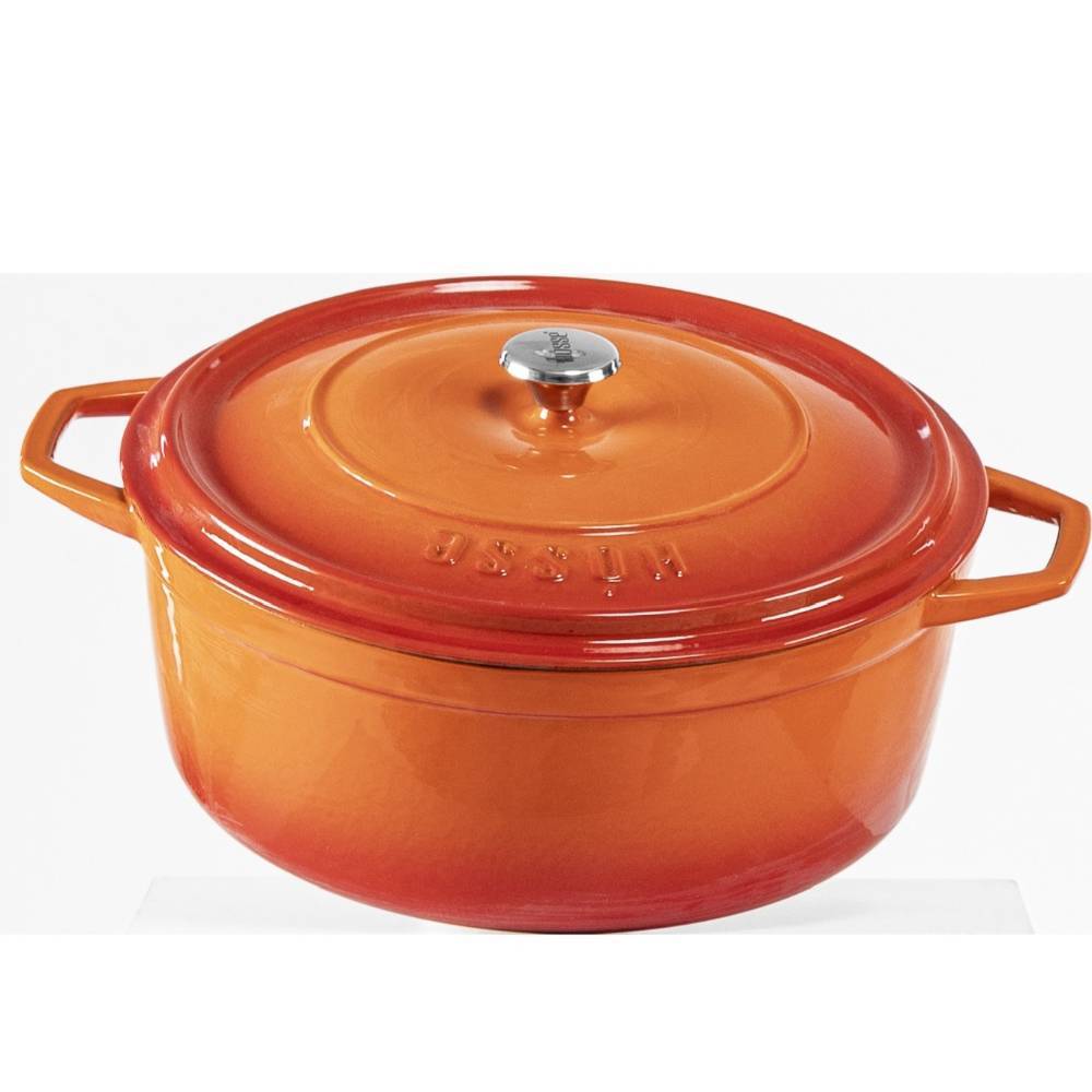 Кастрюля глубокая Hascevher Yeni Derin 28 см оранжевая A906528