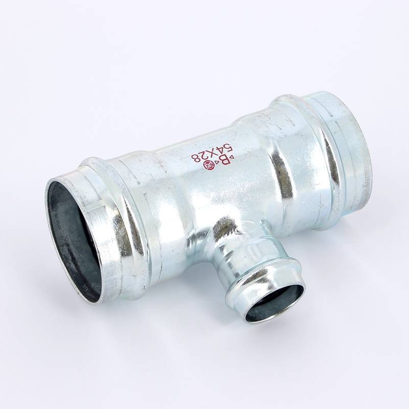 Тройник пресс IBP >B< Press Carbon 54х28х54 мм оцинкованная сталь PC5130 0542854