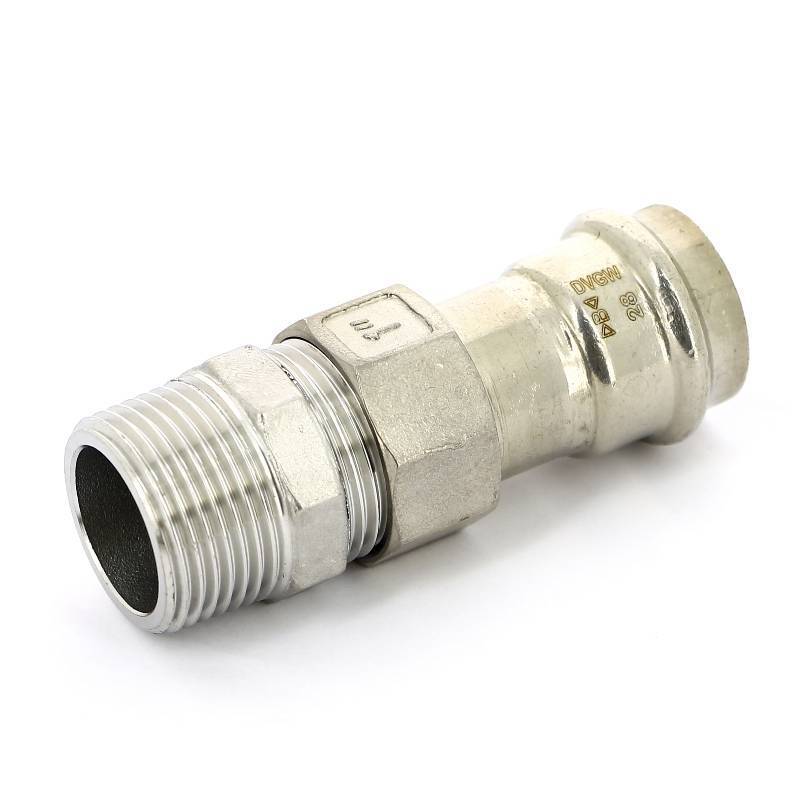 Муфта разборная IBP B-Press Inox 28 мм x 1 НР нержавеющая сталь PS4331G0280800