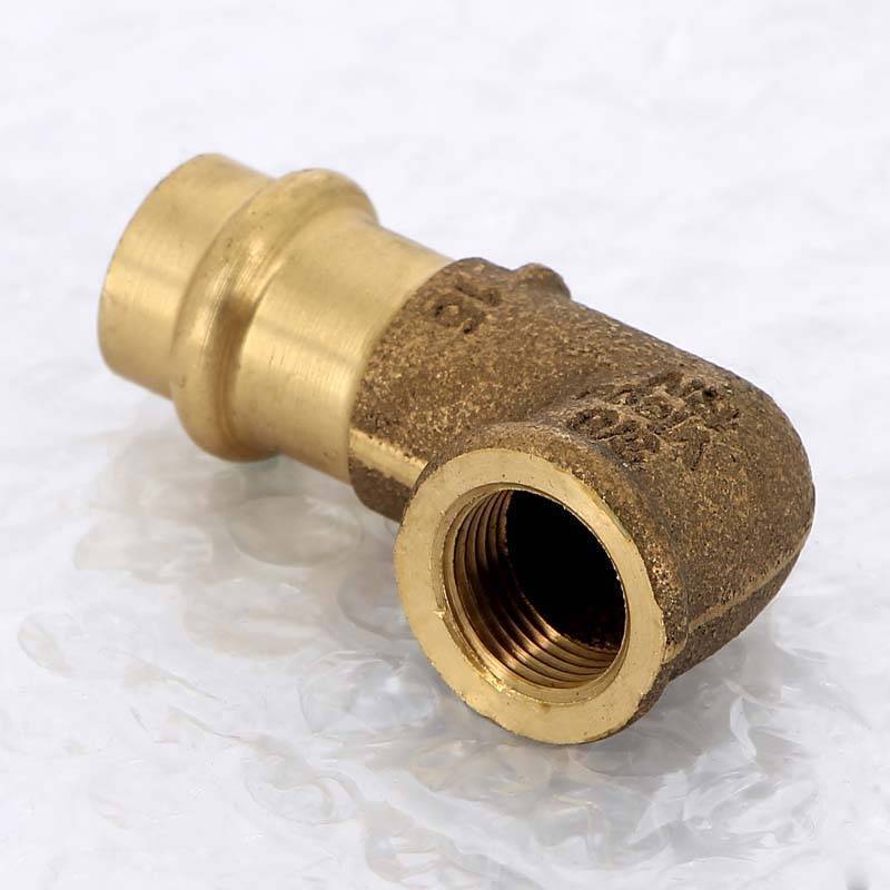 Угол 90° пресс-В бронзовый Viega Sanpress 15х3/8 298241