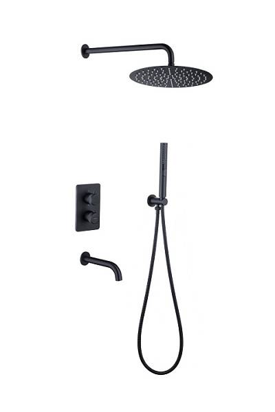 Душевой комплект Allen Brau Priority черный матовый 5.31014-31
