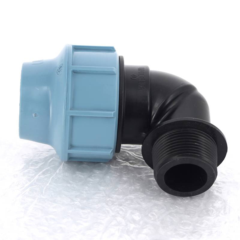 Угол обжимной для труб ПНД Unidelta Deltone 40х1 1/4 наружная резьба 1008040005