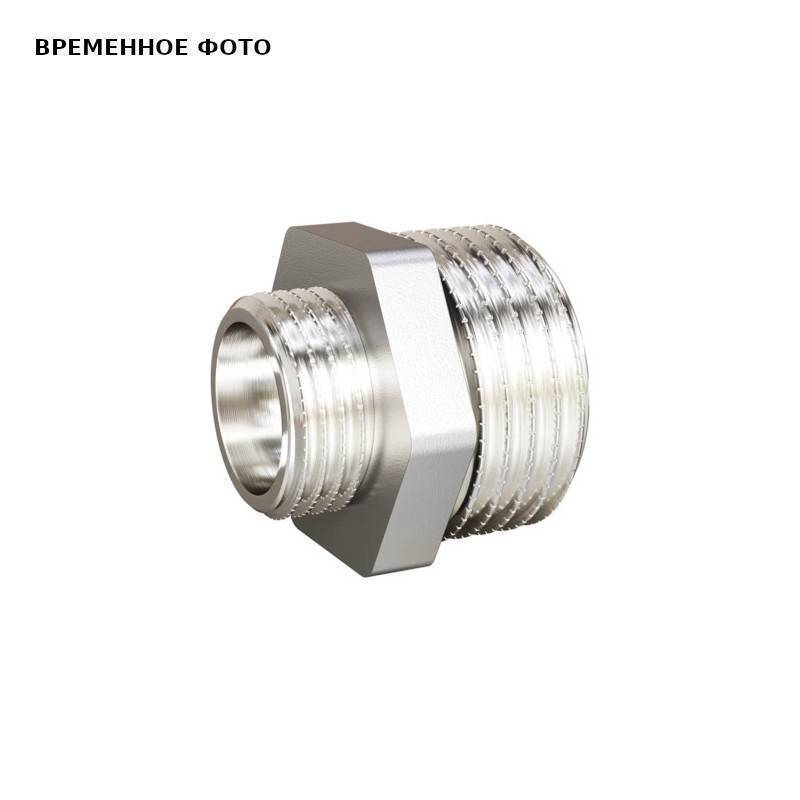 Ниппель редукционный LD Pride 1 x 1/2 никелированный LD.67.503.25х15