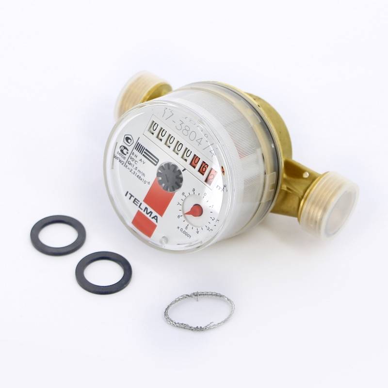 Счетчик горячей воды Итэлма Ду 15 110 мм 3/4 WFW20.D110