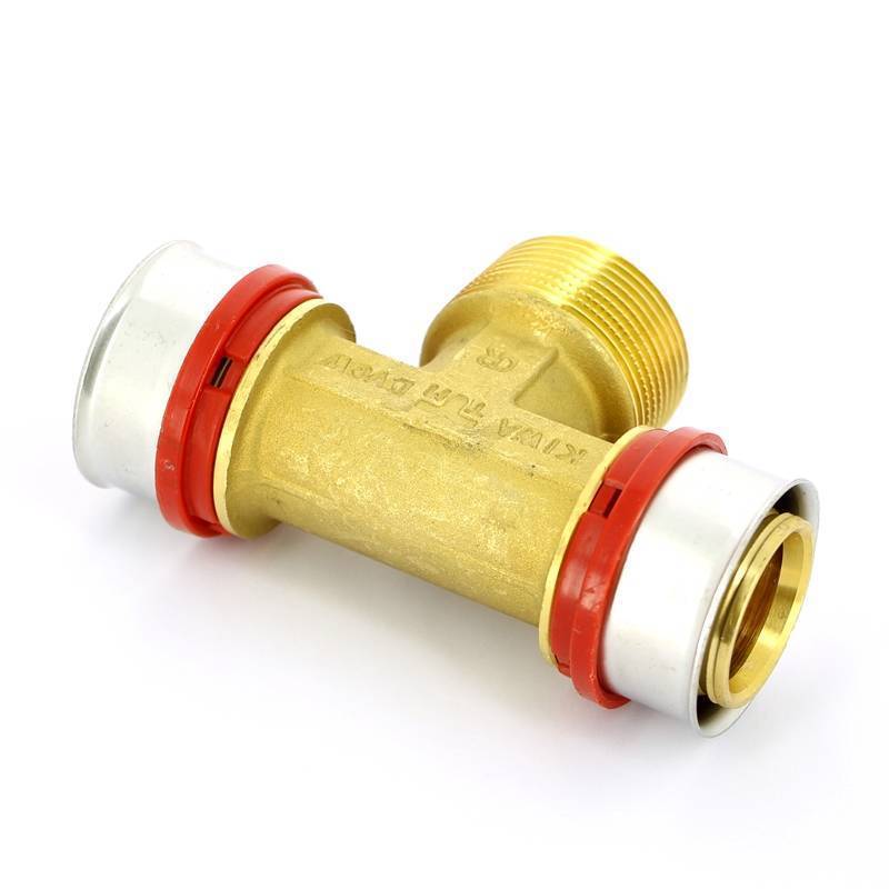 Тройник пресс с наружной резьбой TIEMME 40х1 1/4х40 1650209