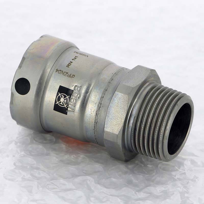 Муфта пресс с наружной резьбой Viega Megapress 1 оцинкованная сталь 695293