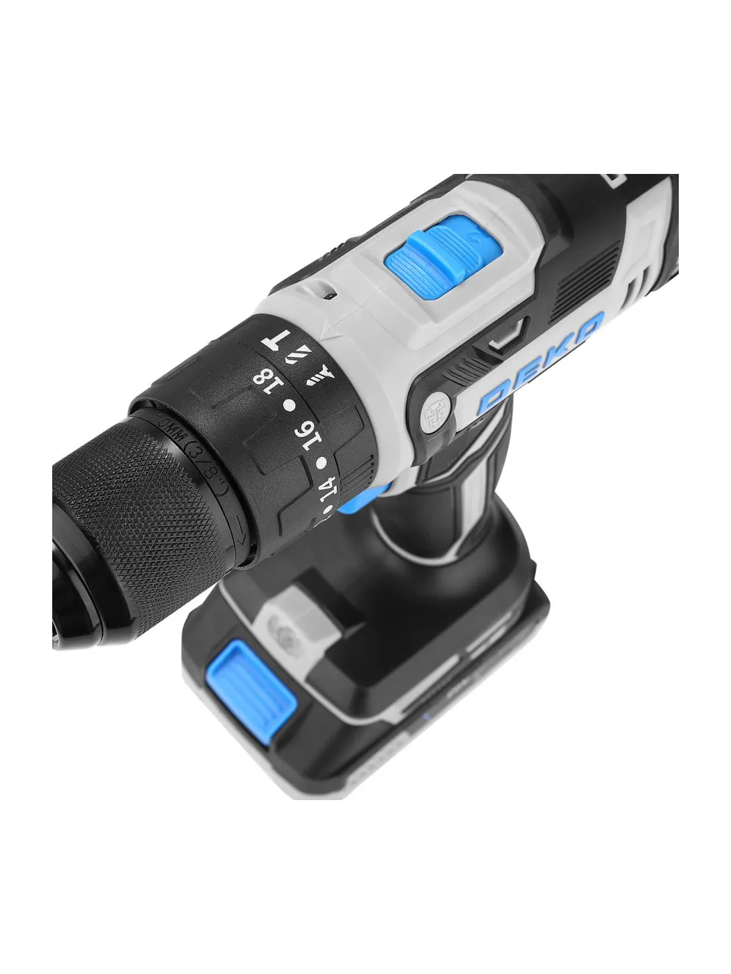 Дрель-шуруповерт аккумуляторная ударная DEKO DKCID20FU-Li 20 В 1x2.0 Ач 083-1119