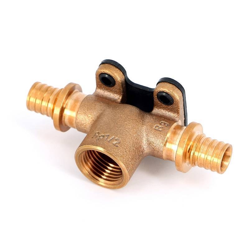 Водорозетка надвижная проходная REHAU RAUTITAN RX 16x1/2x16 ВР бронза 456291