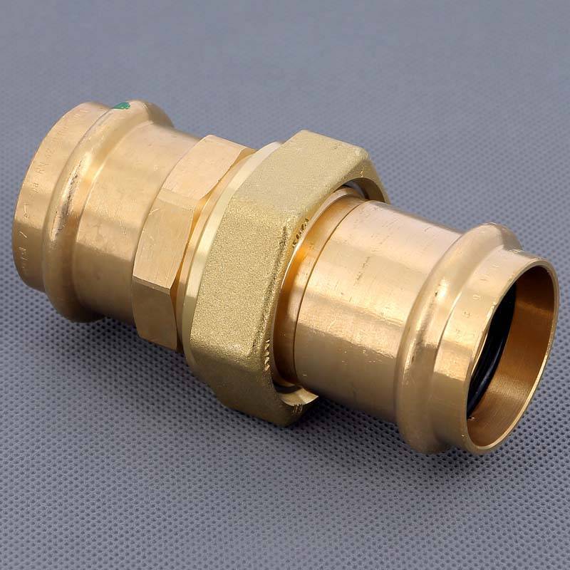 Муфта разъёмная пресс Viega Sanpress бронза 42 мм 132446