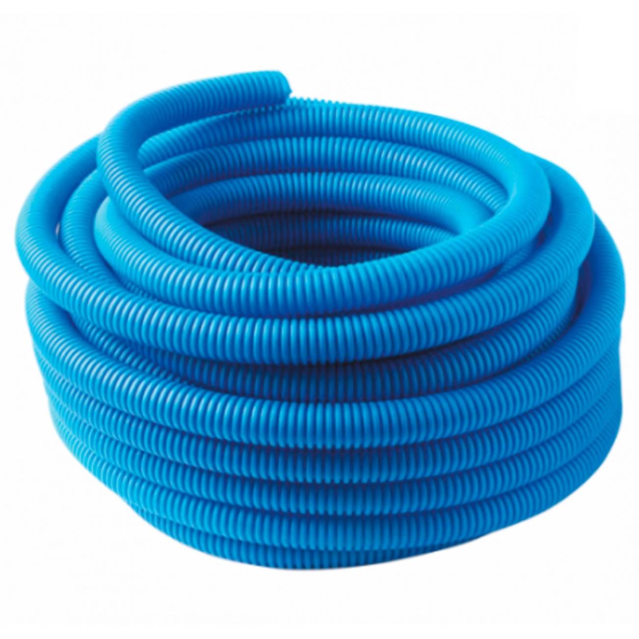 Труба гофрированная MVI ПНД Ду 40 мм (внутр. 35 мм) синяя бухта 30 м BL.40.30B