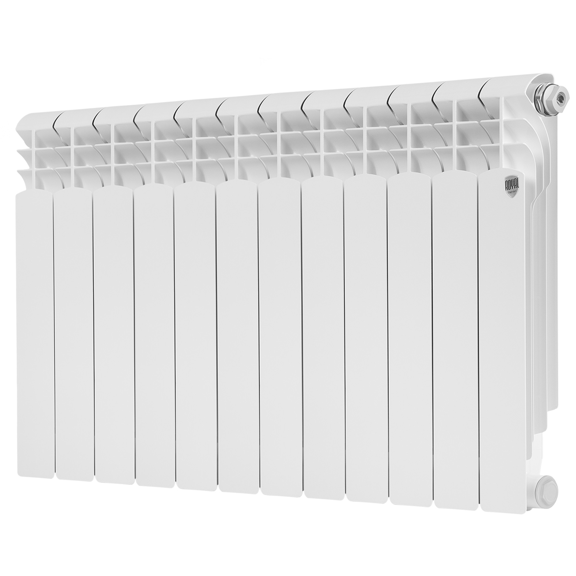 Радиатор биметаллический Royal Thermo MONOBLOCK B 500 12 секций боковое подключение НС-1138424