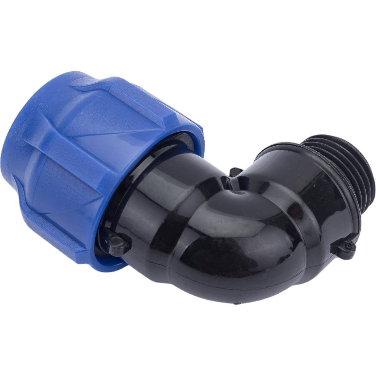 Отвод компрессионный Valfex ПНД с наружной резьбой 20х1/2 1425698