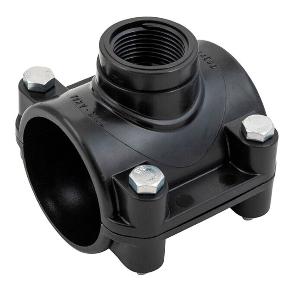 Седелка компрессионная ТПК-АКВА 110 мм x 1 1/4 дюйма ВР с болтами 3000110114