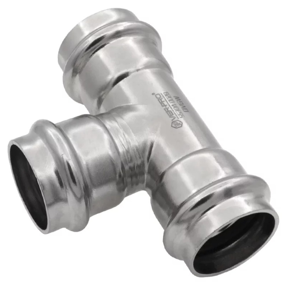 Тройник пресс VIEIR VER-PRO из нержавеющей стали 28х15х28 мм 1450998