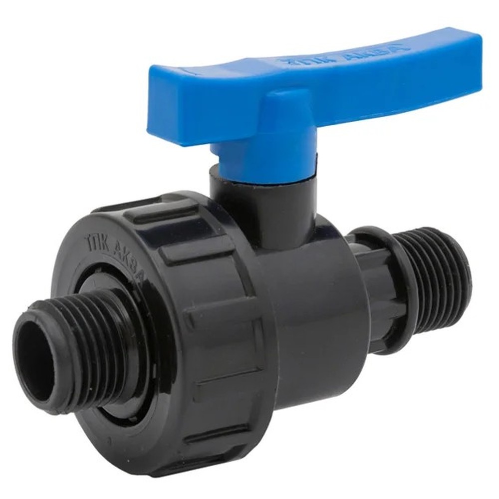 Кран шаровой компрессионный ТПК-АКВА НР/НР 3/4 x 3/4 дюйма 552203434