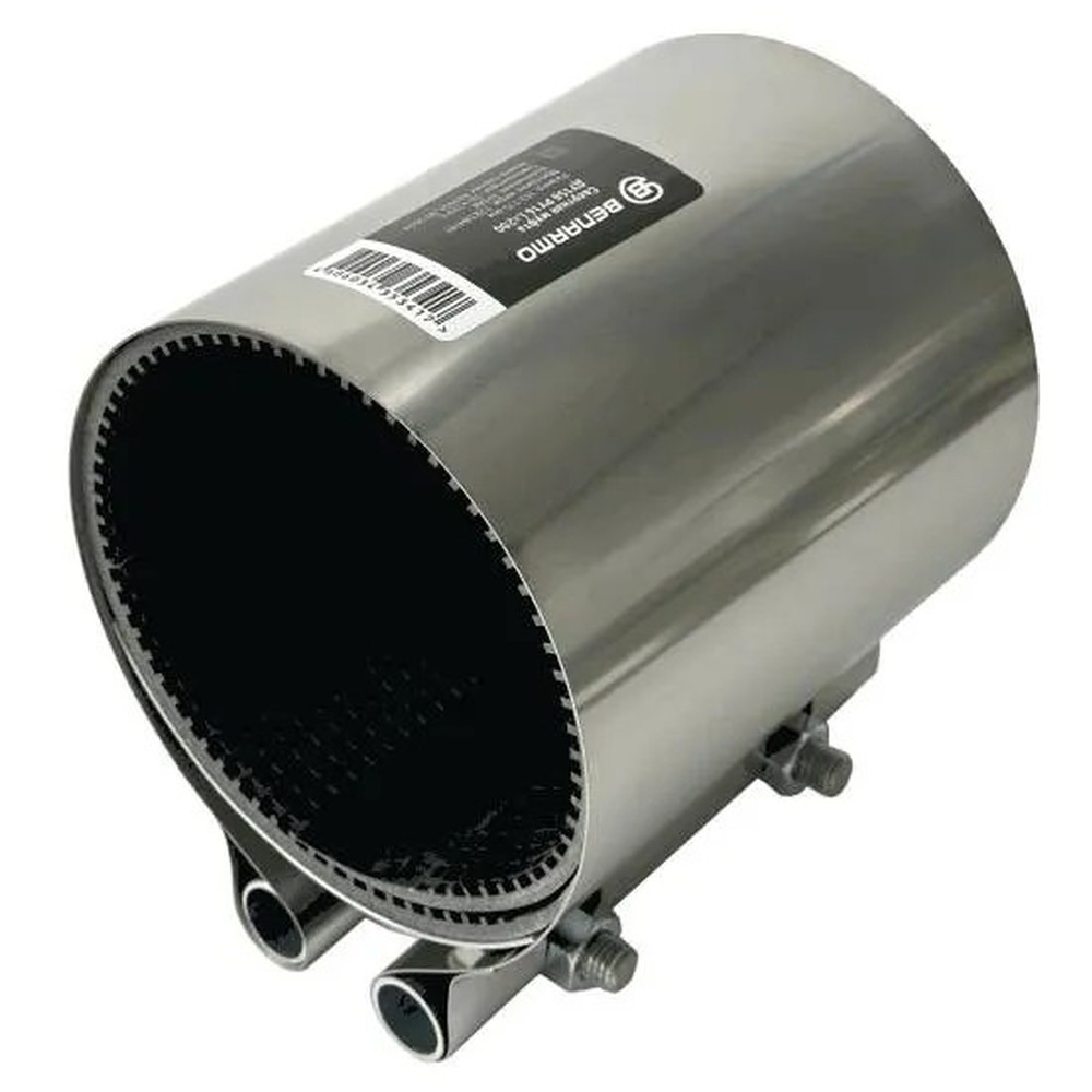 Хомут ремонтный свертный Benarmo односторонний нержавеющая сталь Ду 100 108-118 мм L-200 мм НС-1721047