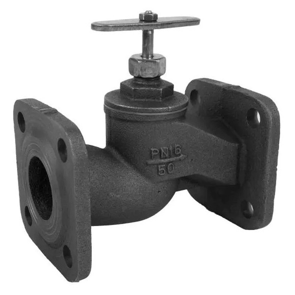 Клапан запорный чугунный RMCX 15кч19п Ду40 Ру16 фланцевый 15кч19п