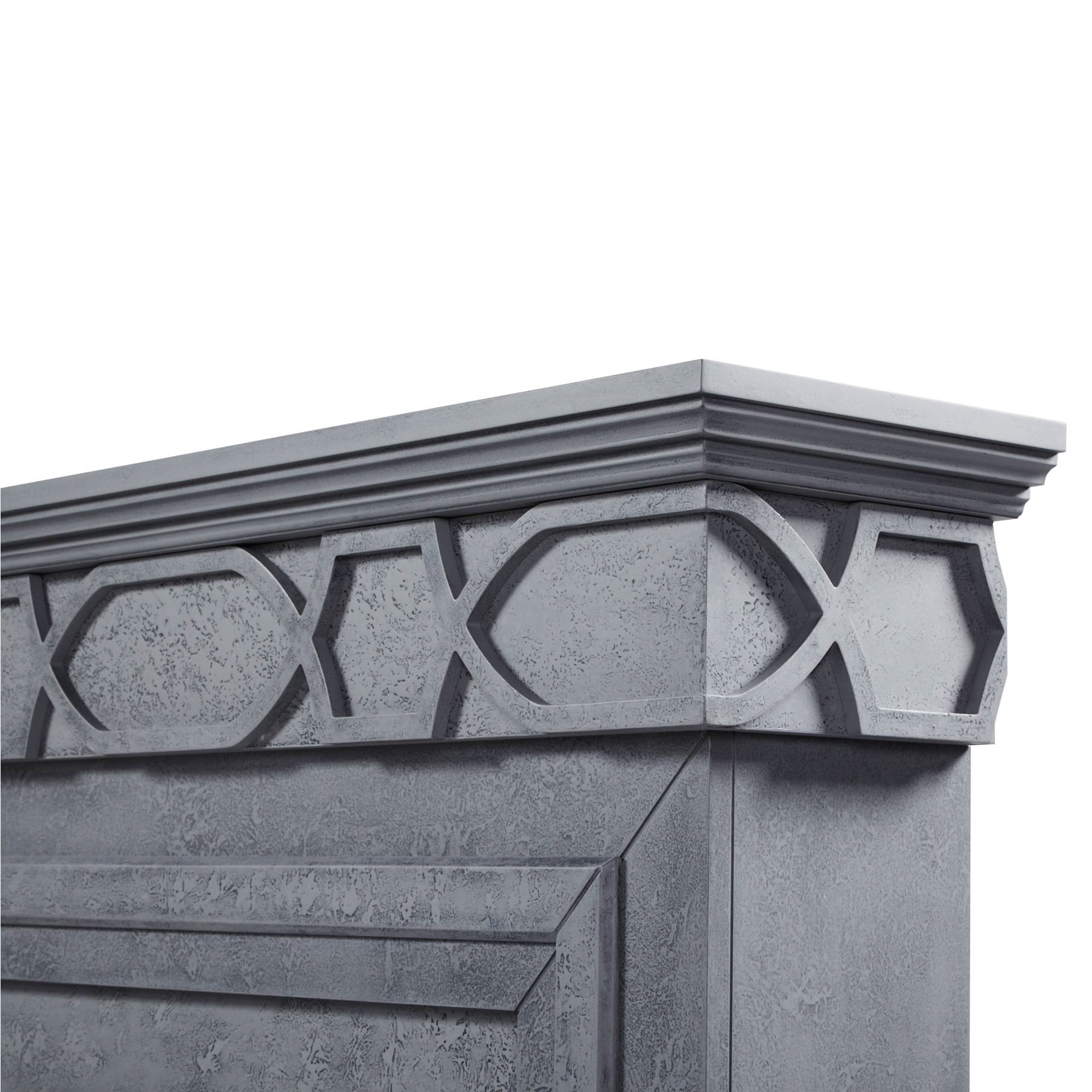 Каминокомплект Firelight Antico Classic серый с очагом Classic EFP/P-1020LS